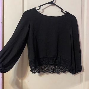 Black Blouse Top